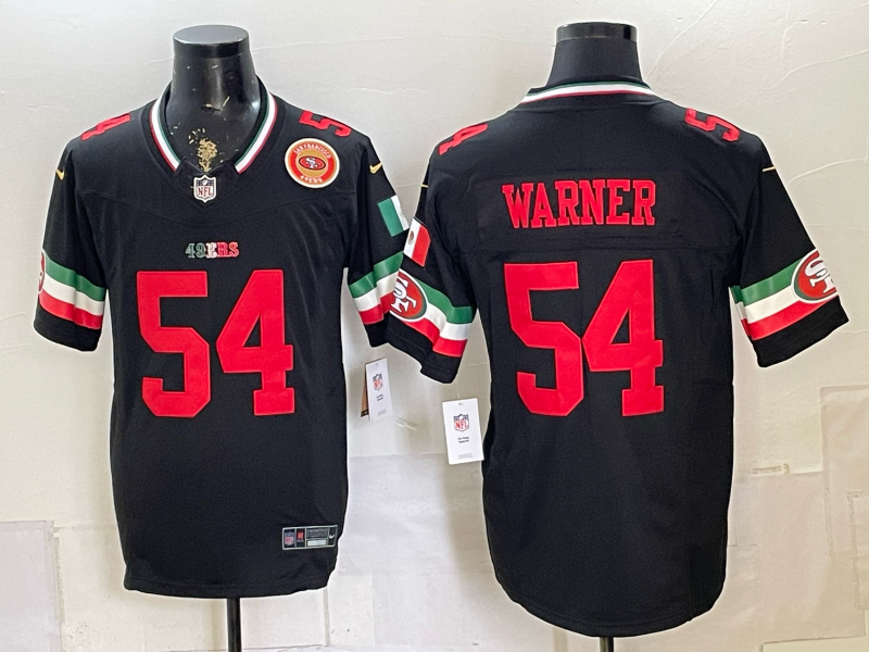 Men 2026 San Francisco 49ers #54 Warner black Nike Limited NFL Jersey 0702370->san francisco 49ers->NFL Jersey